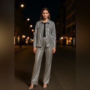 68. Luxe Metallic Modern Statement